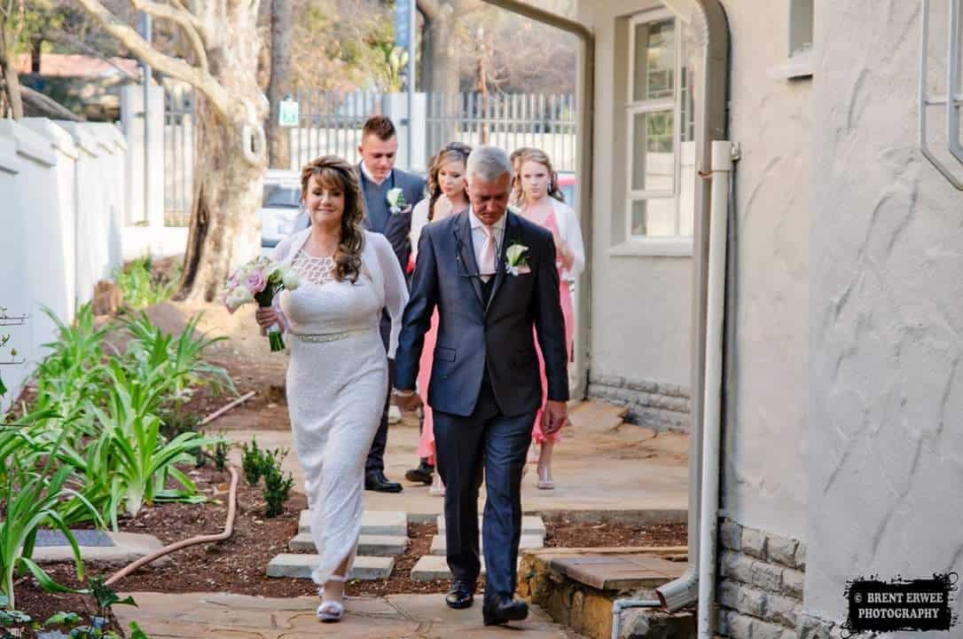 walking to the wedding